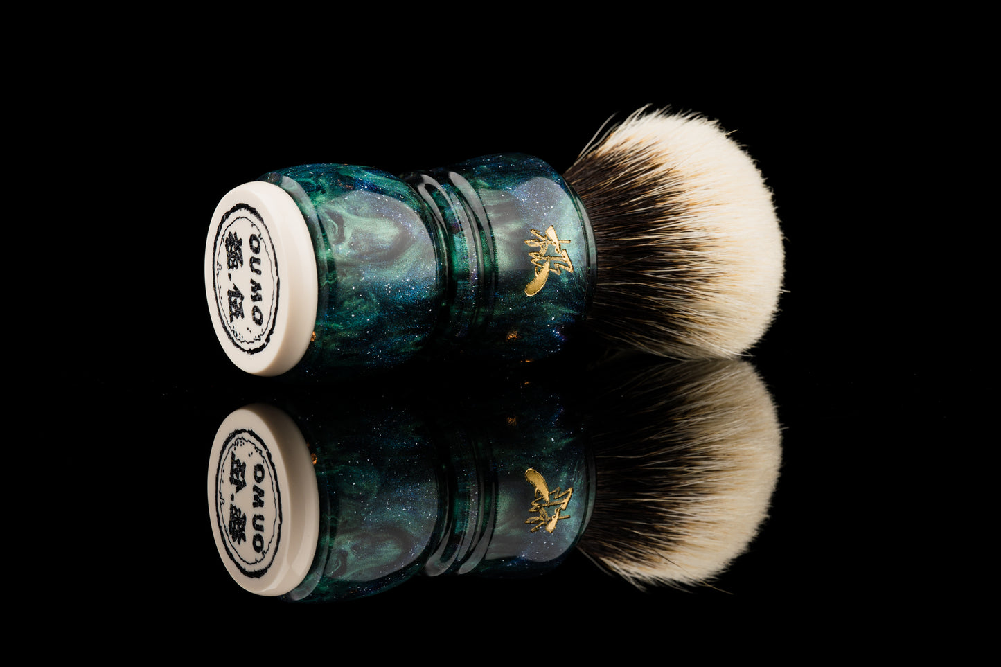 Exceed-5- Glaze ‘Peacock‘ shaving brush handle
