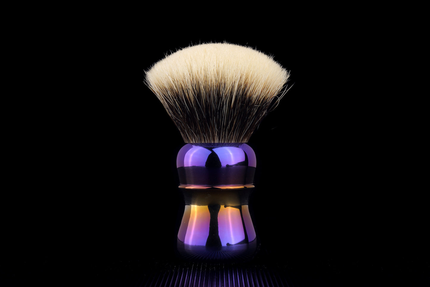 Compass Titanium shaving brush handle