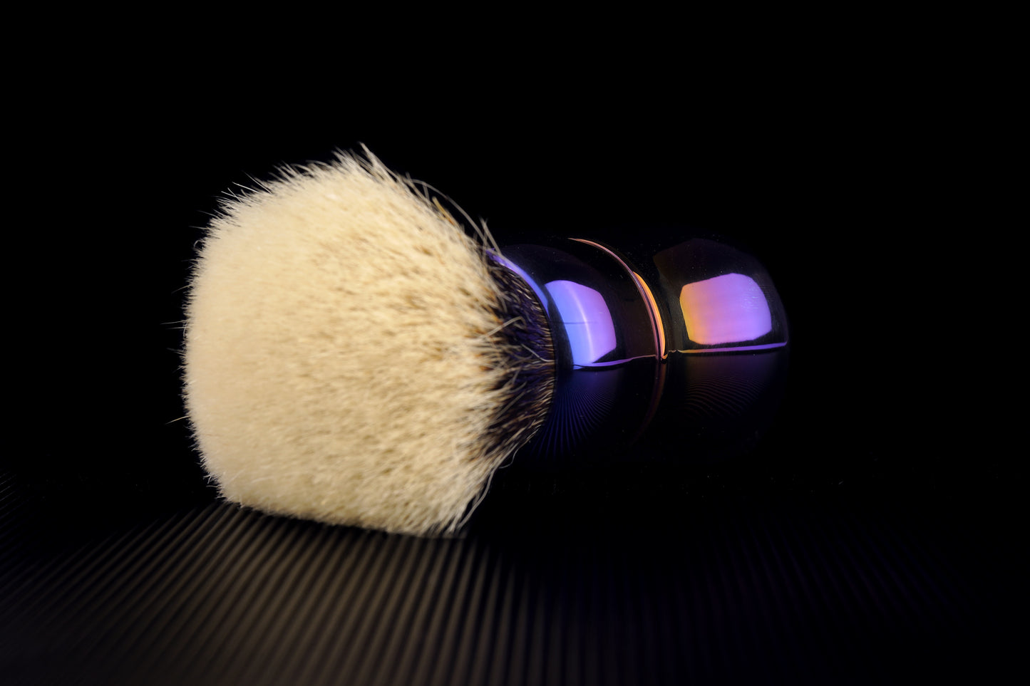 Compass Titanium shaving brush handle