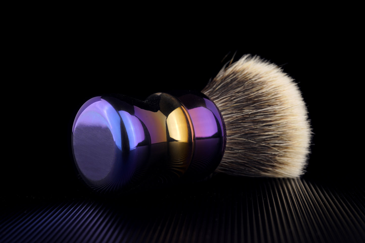 Compass Titanium shaving brush handle